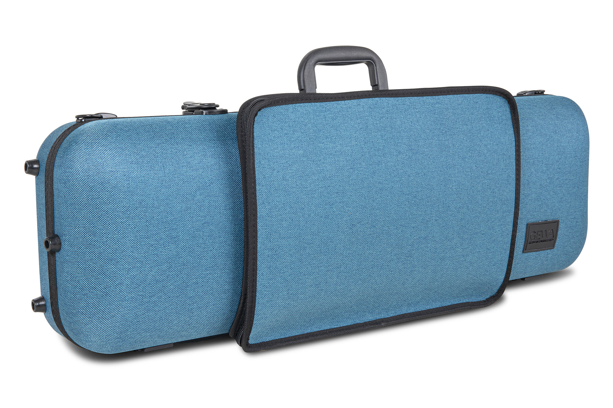 Violinen Koffer, BIO Flachs-Schale - blau Violinen Koffer, BIO Flachs-Schale - blau