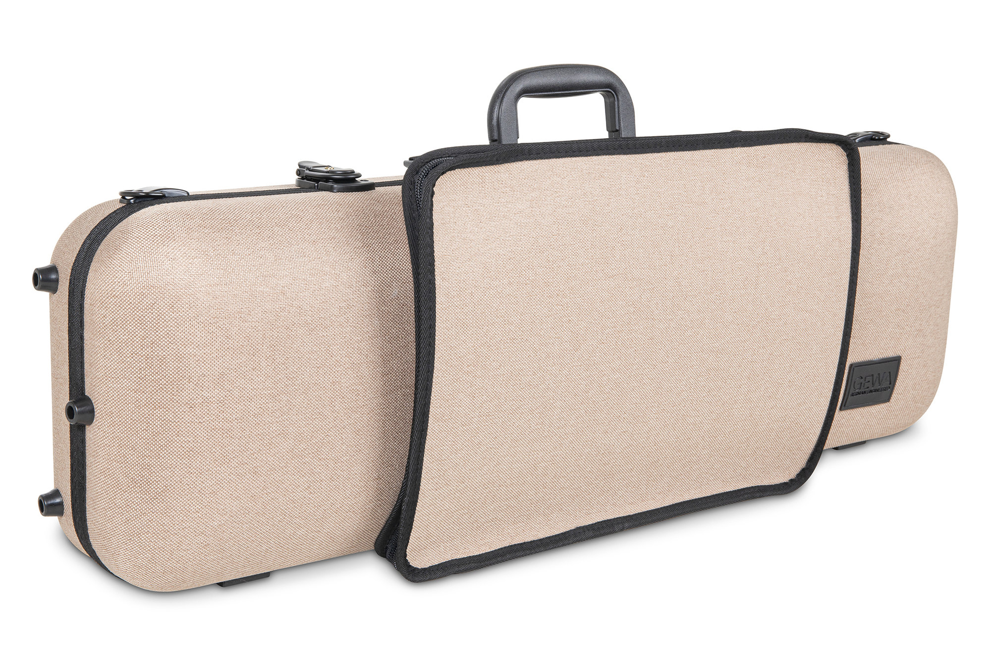 Violinen Koffer, BIO Flachs-Schale - beige Violinen Koffer, BIO Flachs-Schale - beige