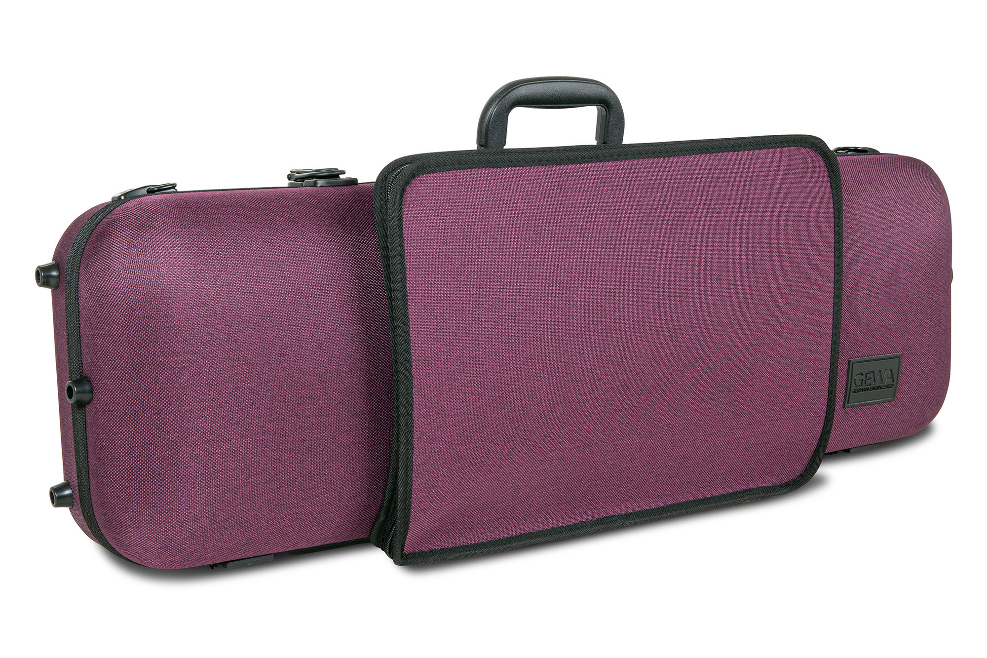 Violinen Koffer, BIO Flachs-Schale - violett Violinen Koffer, BIO Flachs-Schale - violett