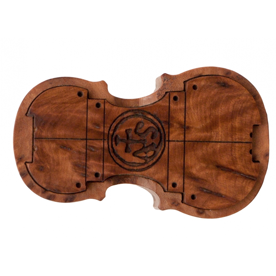 Strad-Kolophonium_ArtSK50 Strad Kolophonium in Wurzelholzdose